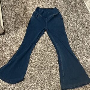 HALARA Dark Blue Flare Jeans